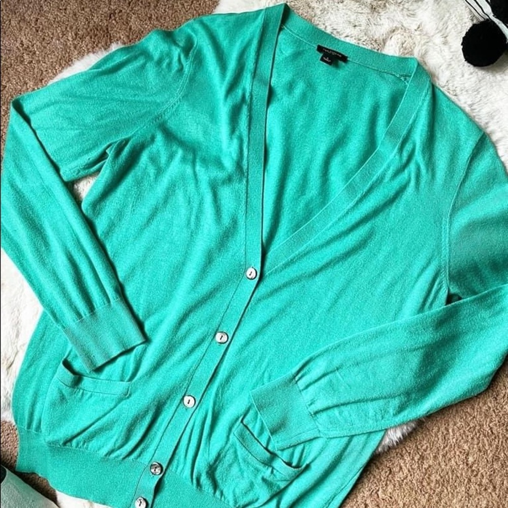 Cyan Blue Ann Taylor Cardigan